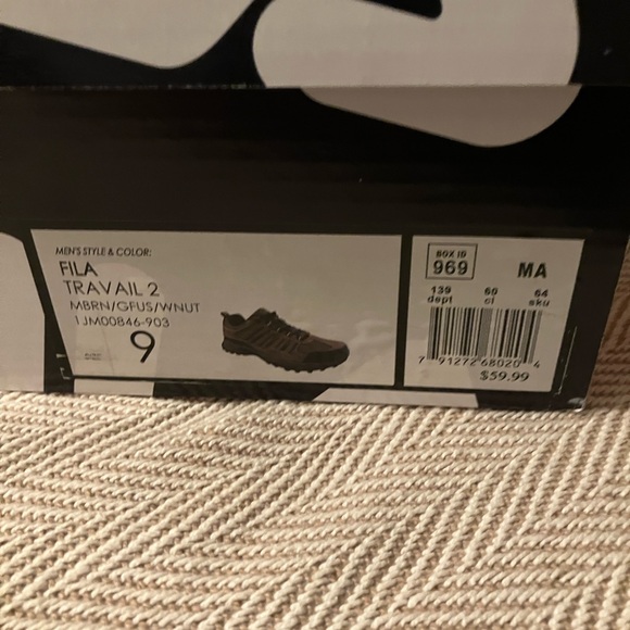 Fila Mens Travail 2 Brown trail running shoes - Picture 3 of 9